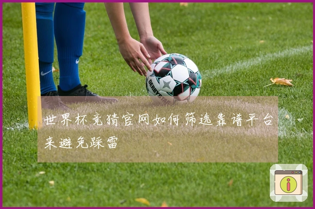 世界杯竞猜官网如何筛选靠谱平台来避免踩雷